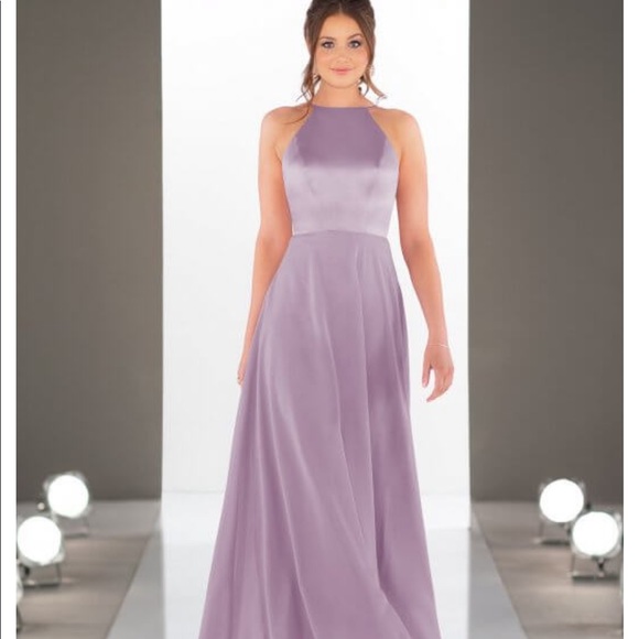 satin and chiffon bridesmaid dresses